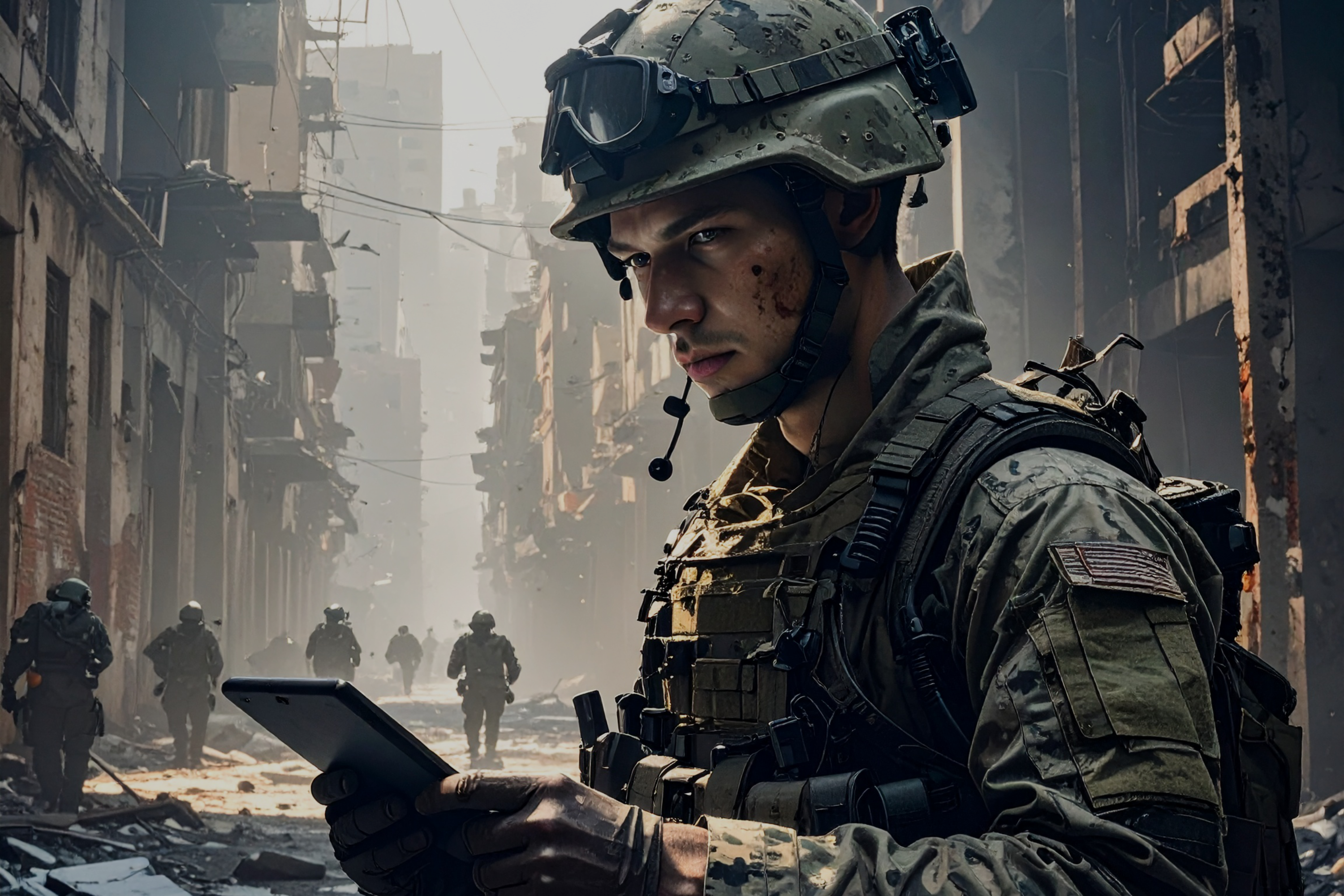 Bergung von Verwundeten im Feld